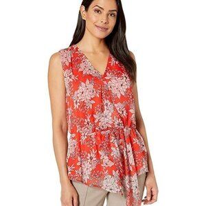 NWT Vince Camuto Sleeveless  Botanical V-Neck 1X